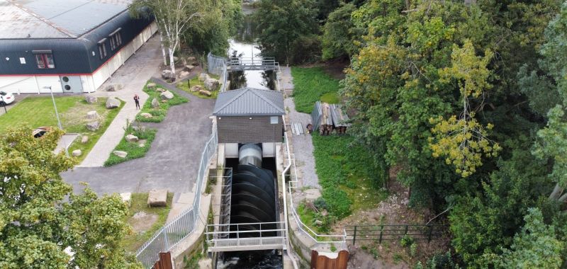 Howley Weir is running